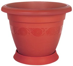 Саксия Лукс - 40 х 33 см - Кафява 19л.