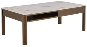 Масичка за кафе с керамичен плот в бежов и тъмнокафяв цвят 70x130 cm Southampton – Actona