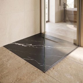 Корито за душ кабина Bazalt CARRARA BLACK 90x90
