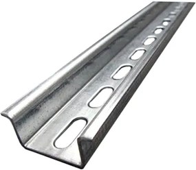 MOREK DIN шина TS35P 35x15 перфорирана 5,2x25mm поцинкована линеен метър /2м разфасовка/  - MMD1520B29