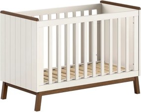 Бежово детско креватче 60x120 cm от масивен бор с регулируема височина Sezane – Vipack