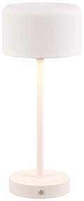 Бяла LED настолна лампа с възможност за димиране (височина 30 cm) Jeff - Trio