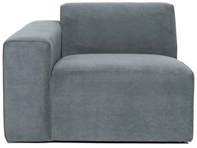 Сив модулен диван от рипсено кадифе (ляв ъгъл) Sting – Scandic