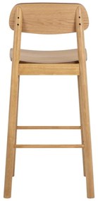 Бар стол в естествен цвят (височина на седалката 74 cm) Barlow – Actona