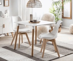 Кухненски стол Fiona-Бял