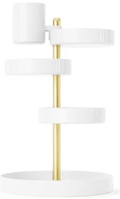 Бял пластмасов органайзер за баня за козметика Pirouette - Umbra