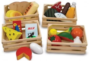 Melissa & Doug - Дървен комплект - Хранителните продукти