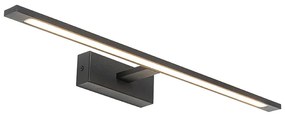 Модерен стенен аплик черен 62 см с LED IP44 - Jerre