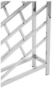 Метална стойка за вино в лъскаво сребро за 24 бутилки Barolo - Premier Housewares