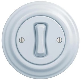 Kliklap - ретро еднополюсен ключ с рамка № 1, син