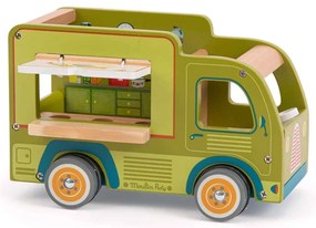 Дървен автомобил La Grande Famille Food Truck - Moulin Roty
