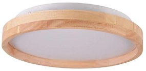 LED таванно осветително тяло за баня LED/12W/230V Ø 27 см IP44 дъб