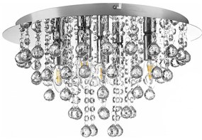 Globo 63040506 - Плафон LONDON 5xE14/40W/230V Ø 46 см лъскав хром