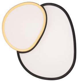 Светодиодна лампа за таван в черно и златно 36x43,5 cm Rise - Trio