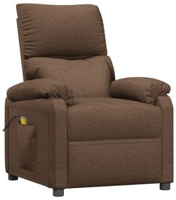 322458 vidaXL Масажен стол, кафяв, текстил