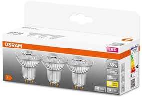 К-кт 3x LED Крушка PAR16 GU10/2,6W/230V 2700K - Osram