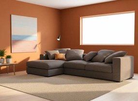 Ъгъл диван Pilo-Customizable-225φ 145β cm.-Ash (Star4618)