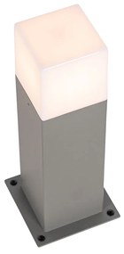 Модерна външна подова лампа сива 30 см IP44 - Denmark