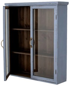 Синя висяща витрина от масивна ела 81x91 cm Hazem – Bloomingville