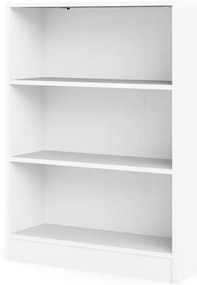 Бял шкаф за книги 79x107 cm Basic - Tvilum
