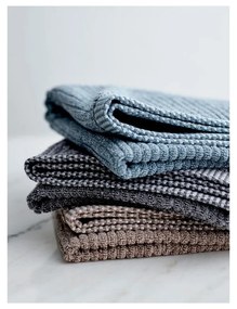 Синя кърпа от органичен памук 50x100 cm Melange - Södahl