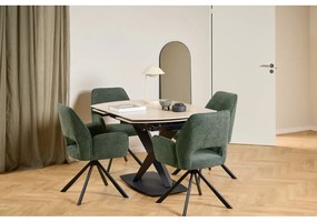 Тъмнозелен трапезен стол с подлакътници Graham – Actona