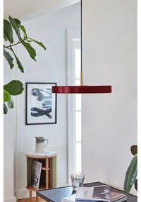 Червено LED висящо осветително тяло с метален абажур ø 31 cm Asteria Mini – UMAGE