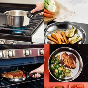 Алуминиев комплект съдове 6 бр. INGENIO Cook Eat L881S604 – Tefal
