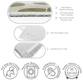 Зелена пътека подходяща за пране 60x230 cm Green Meadow – Mila Home