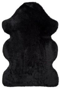 Черен килим Fox Liso, 60 x 90 cm - Universal