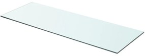 243830 vidaXL Плоча за рафт, прозрачно стъкло, 70 x 25 см