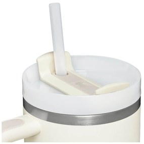 Кремав термос със сламка от неръждаема стомана 1,18 l Quencher H2.0 FlowState Tumbler Cream – Stanley