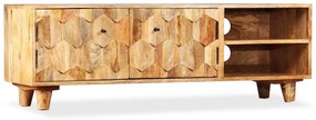 245136 vidaXL Шкаф за телевизор, мангово дърво масив, 118x35x40 cм
