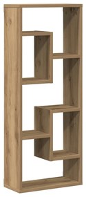 862049 vidaXL Стенен рафт, дъбов, 36x16x90 см, инженерно дърво