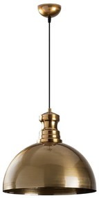 Висящо осветително тяло в златисто с метален абажур ø 40 cm Berceste – Opviq lights
