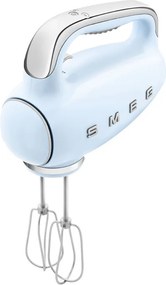 Ръчен миксер SMEG 50's Style HMF01PBEU, 250W, 9 скорости, Турбо, Скрит LED дисплей, Таймер, Аксесоари, Син