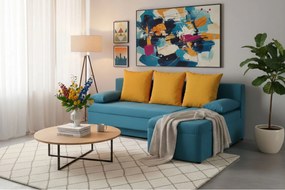 Ъгъл диван Lamor-Light blue - Yellow