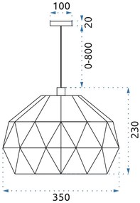 Пендел APP240-1CP White