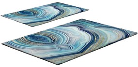 Сини килими за баня в комплект от 2 бр. 60x100 cm – Foutastic