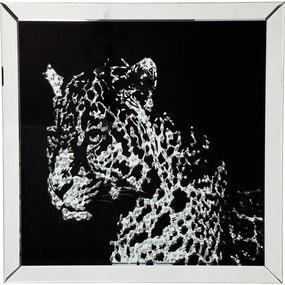 Арт.35846 Картина Frame Mirror Leopard 80x80cm