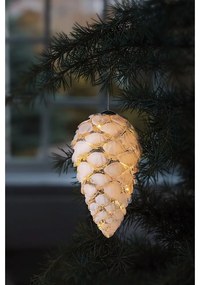 Бяла висяща коледна светлинна украса ø 7 cm Celina – Sirius