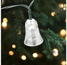 LED Коледен външен гирлянд 20xLED/2xAA 2,2 m IP44 многоцветни звънчета