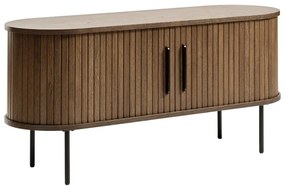 Кафява ТВ масичка от дъб 120x56 cm Nola - Unique Furniture