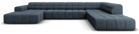 Син ъглов диван (десен ъгъл/U-образна форма) Chicago - Cosmopolitan Design