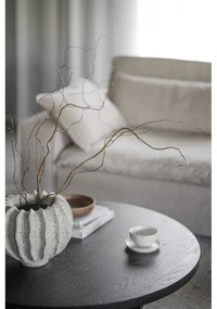 Черна кръгла масичка за кафе от декор от дъб ø 110 cm Boxford – Rowico