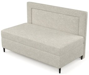 Сиво-бежово тапицирано единично легло 90x200 cm Alba – Maison de Rêve