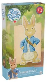 Голям дървен пъзел Peter Rabbit, числа и броене