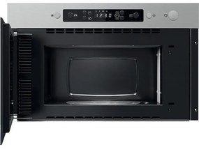 Микровълнова фурна за вграждане Whirlpool MBNA920X, 22 л, 700 W, Кварцов грил, Бързо размразяване, Запаметяване, Сребрист