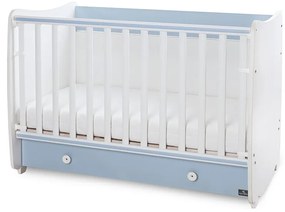 LORELLI Classic Легло-люлка 60/120 см. DREAM БЯЛО/ BABY BLUE
