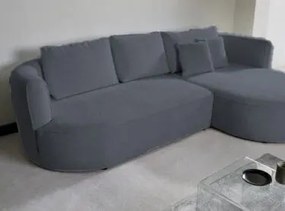 Ъглов диван Айрис Мини-сив-десен